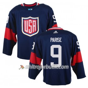 USA Tröja Zach Parise 9 World Cup 2016 Blå Premier